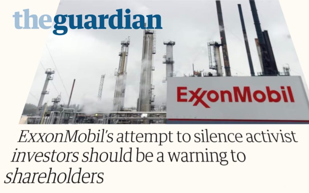 ExxonMobil’s attempt to silence activist investors should be a warning to shareholders