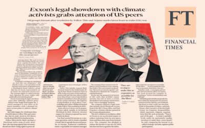 ExxonMobil takes legal hammer to climate shareholder groups